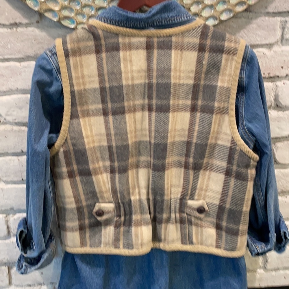 Vintage Wool and Corduroy Patchwork Vest - Picture 3 of 13
